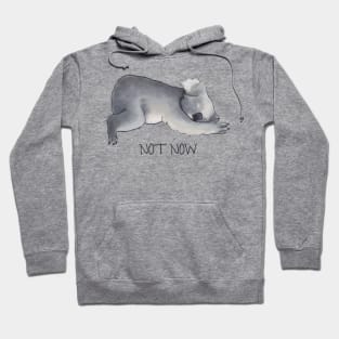 Koala Sketch - Not Now - Lazy animal Hoodie